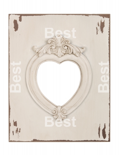 Picture frame in heart shape