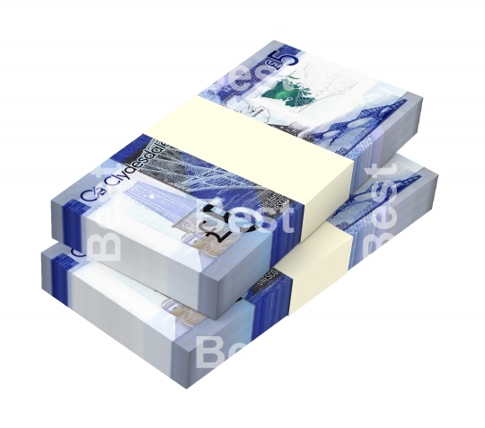 Scotland money isolated on white background