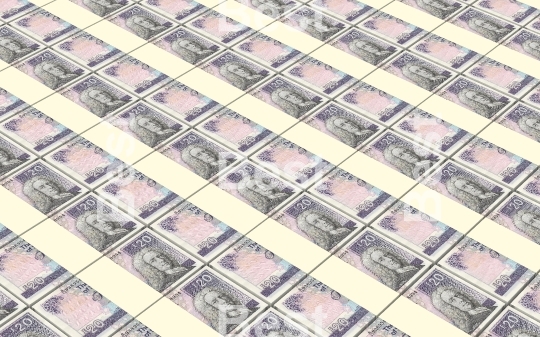 Scotland pound bills stacks background