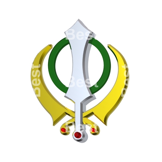 Sikhism symbol. 