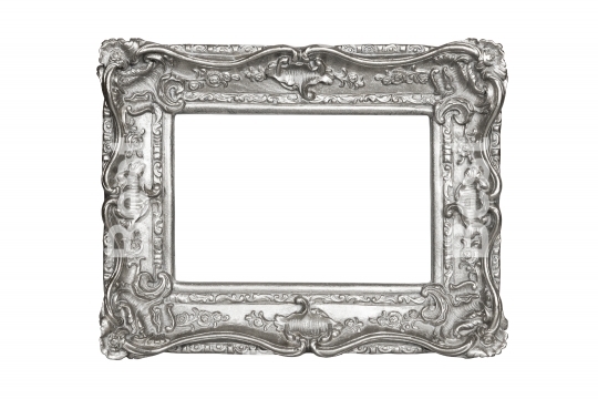 Silver carved picture frame 