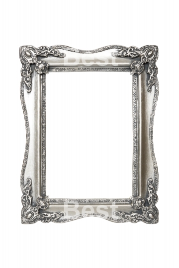 Silver carved picture frame