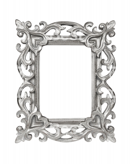 Silver carved picture frame