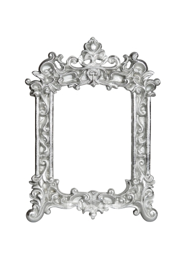 Silver carved picture frame