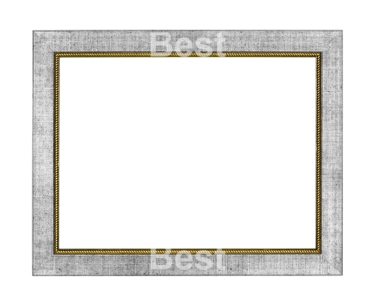 Silver gold picture frame