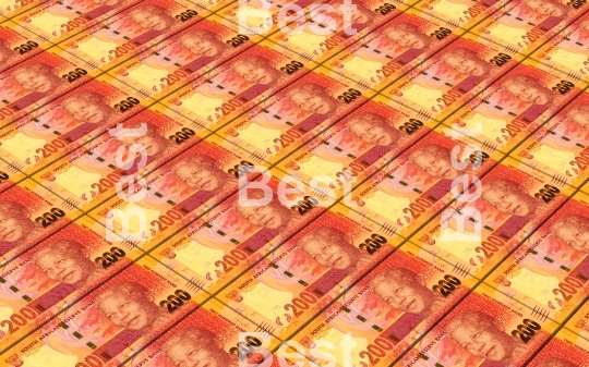 South african rands bills stacks background