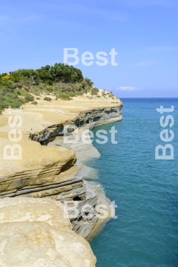 The picturesque cliffs near Sidari 