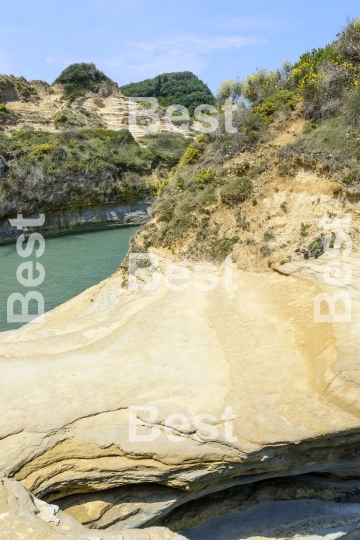 The picturesque cliffs near Sidari 