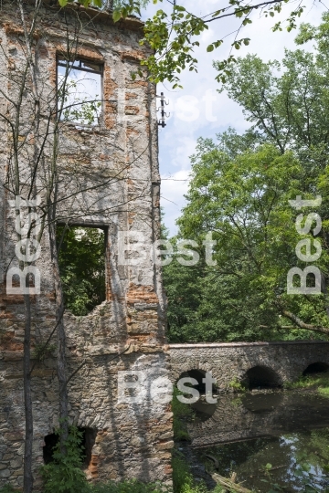 The ruins of an ancient castle