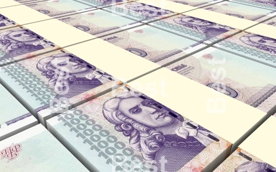 Transnistrian ruble bills stacks background