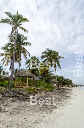 View of tropical beach in Cayo Guillermo