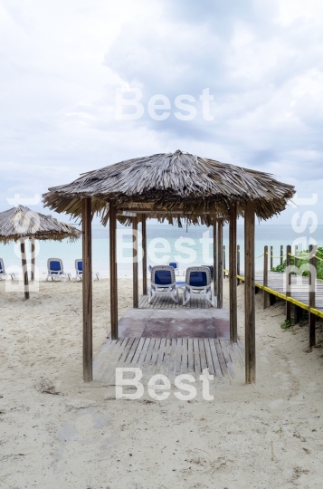 View of tropical beach in Cayo Guillermo