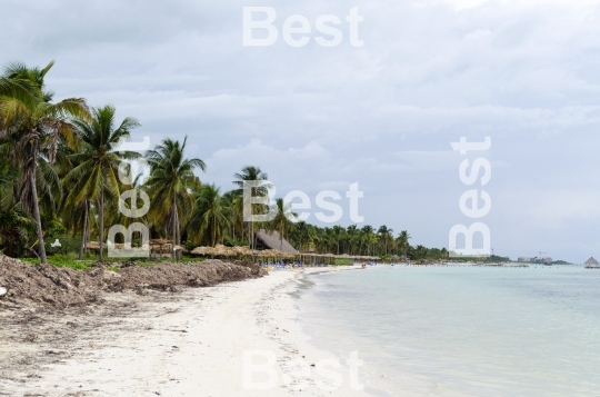 View of tropical beach in Cayo Guillermo